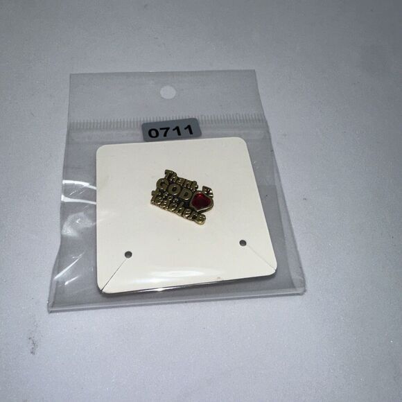 Thank God for‎ Teachers Pin Brooch Apple Red Gold Tone Lapel Religious - Picture 9 of 9